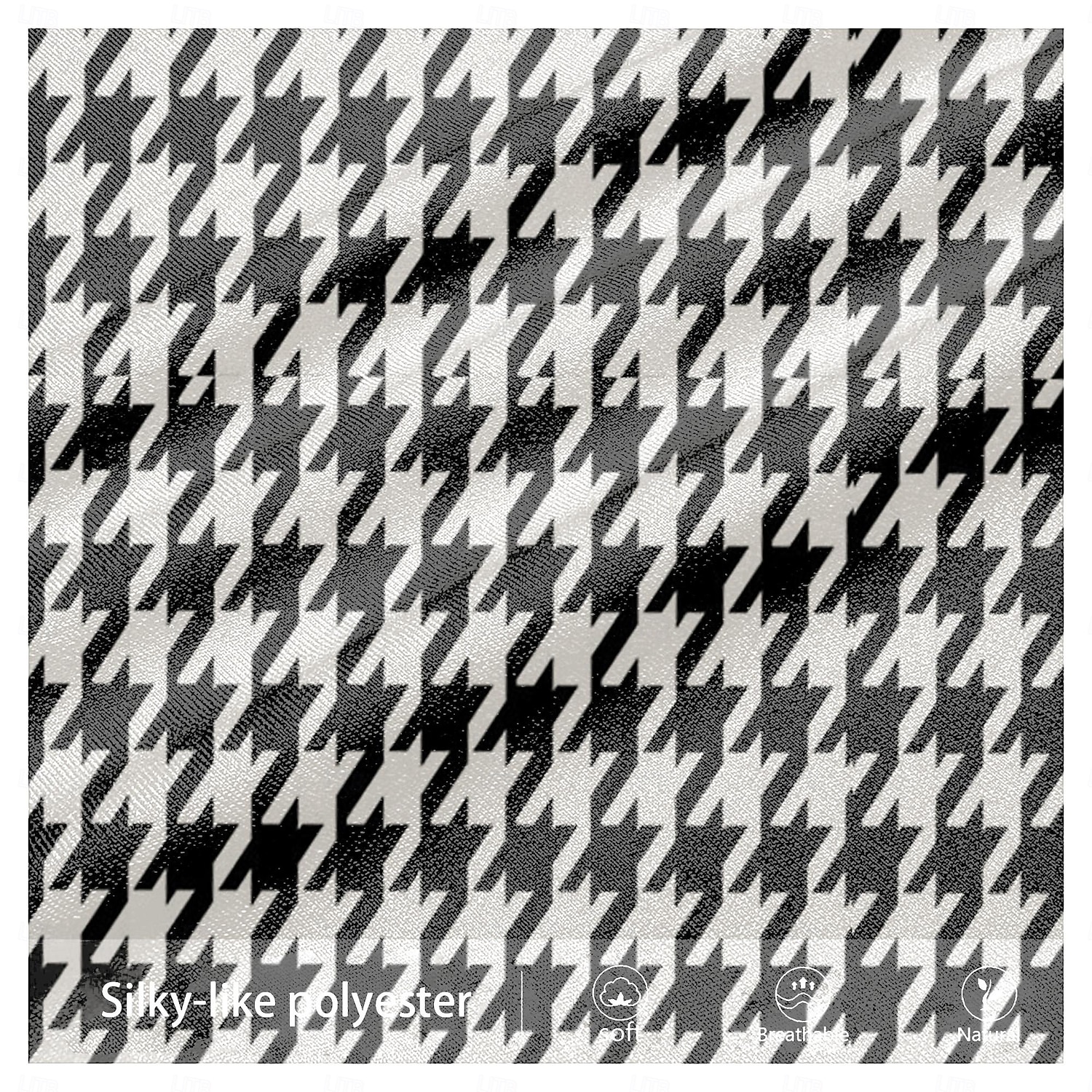 Homens Houndstooth Social Cintura Média Business casual Formal Dia a Dia Zíper Bolsos Verão Primavera Outono Impressão 3D Preto e Branco de 2026 por $31.99 –P3