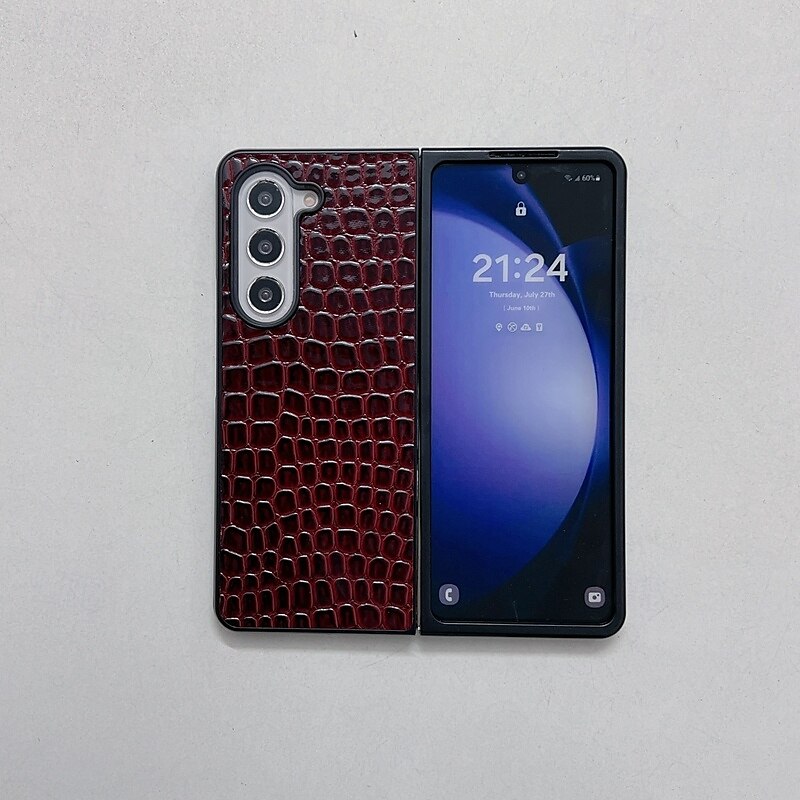 τηλέφωνο tok Για Samsung Galaxy Z Flip 6 Z Flip 5 Z Flip 4 Z Flip 3 Πίσω Κάλυμμα Ανθεκτική σε πτώσεις Ρετρό TPU PU δέρμα 2025 - $14.99 –P11