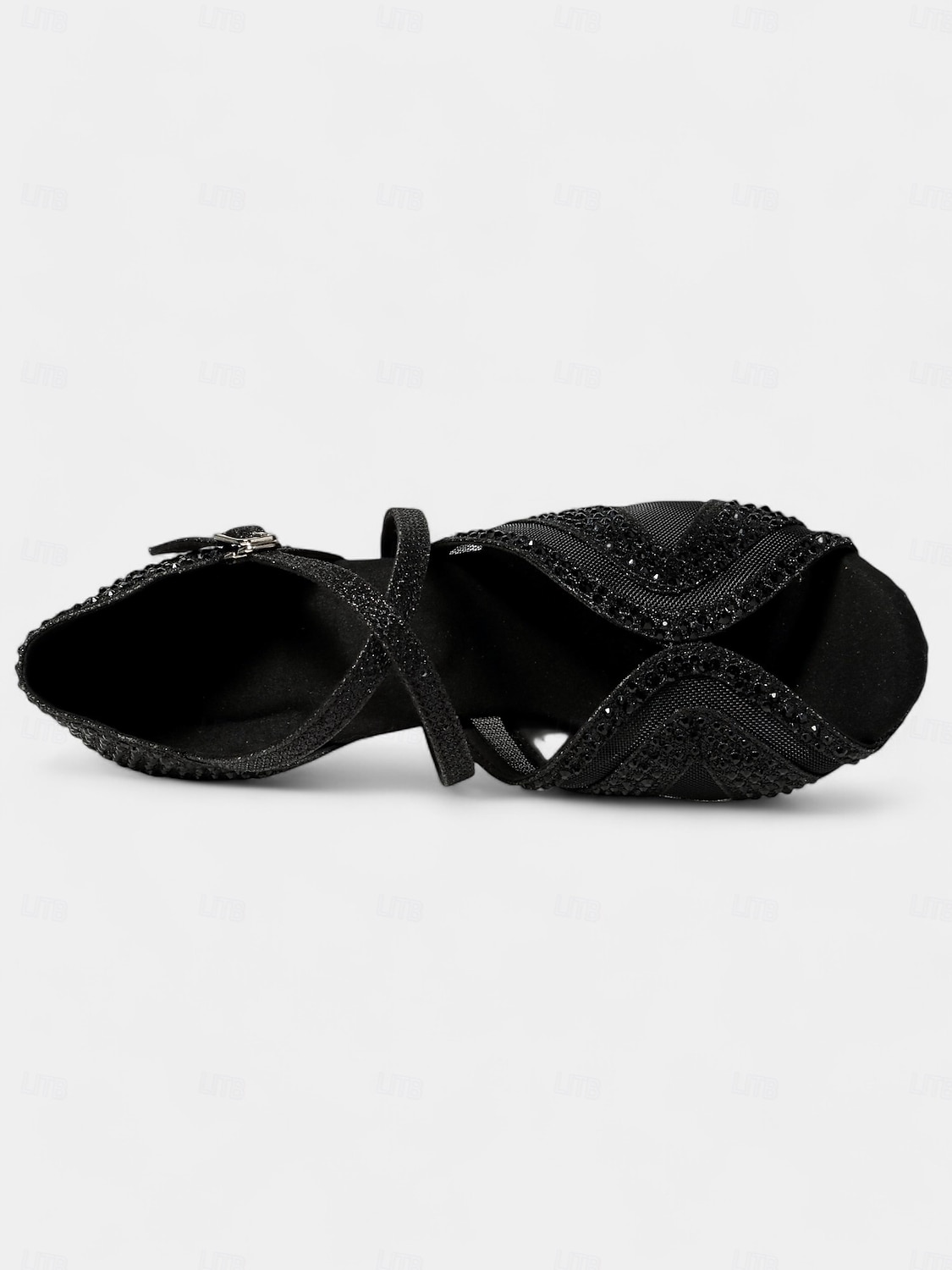 scarpe da ballo latino con tacchi da donna con strass e morbida suola in pelle scamosciata – scarpe da ballo aperte con glitter per matrimoni e occasioni speciali del 2025 a $54.99 –P11