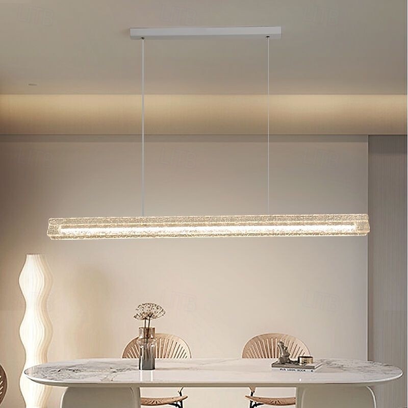 Luminária pendente de design de linha de 100 cm com acabamentos pintados em acrílico led moderno 110-120v 220-240v de 2026 por $279.99 –P5