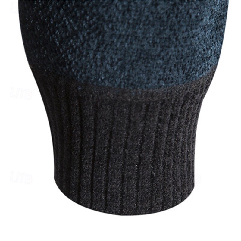 Homens Sueter Cardigan Suéter Cortado Suéter com zíper Suéter de malha Estriado Tricotar Padrão Patchwork Bolsos Bloco de cor Colarinho Chinês Moda Clássico Roupa Diária Encontro Roupa Outono de 2025 por $29.99 –P11