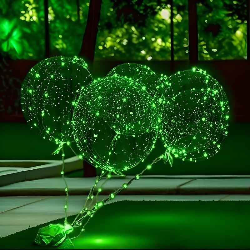 LED Balloons Light Up BoBo Balloons in Warm White & Colorful Luminous Transparent Bubble for Indoor/Outdoor Birthday Party, Wedding Decor &  Gift 20/10/4pcs 2026 - $17.99 –P15