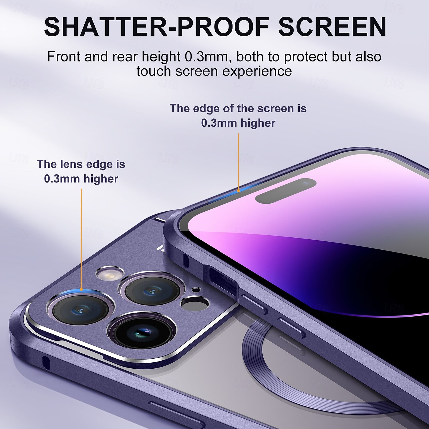 телефон Кейс для Назначение iPhone 16 Про Макс Плюс айфон 16 плюс Айфон 15 Про Макс Плюс iPhone 14 Pro Max iPhone 13 Pro Max Магнитный адсорбционный футляр С Магсейф со стендом Прозрачный Магнитный 2025 - $31.99 –P11