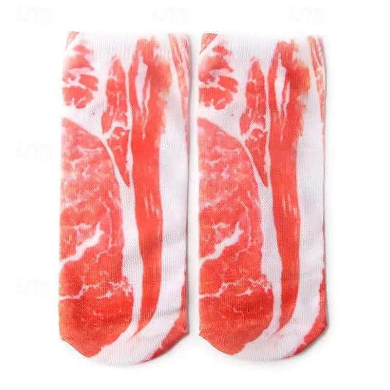 manicure print sokken leuk nagelkunstontwerp zachte katoenen crew sokken cadeau voor nagelliefhebbers 2025 - $15.49 –P2