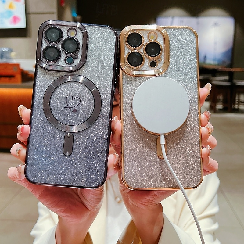 2025年 電話 ケース 用途 iPhone 16 Pro Max プラス iPhone 15 プロマックスプラス iPhone 14 13 12 11 Pro Max Plus iPhone 14 Pro Max iPhone 13 12 11 Pro Max バックカバー 磁石バックル ワイヤレス充電をサポート 耐衝撃 レトロ風 TPU アクリル  コレクション – $15.99 –P4
