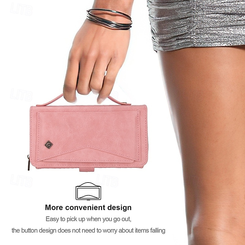 Phone Case For iPhone 17 Pro Max 17 Air 16 15 14 Pro Max Plus 13 12 11 Pro Max Mini Back Cover Wallet Case Magnetic Zipper Card Slot Retro TPU PU Leather 2025 - $26.99 –P12