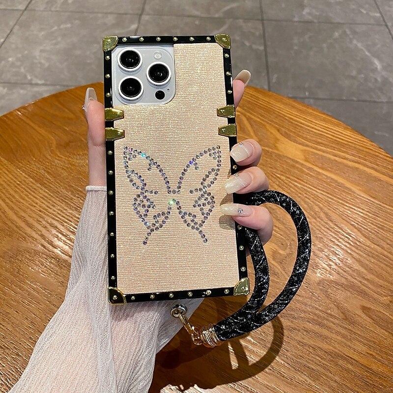 téléphone Coque Pour iPhone 16 Pro Max Plus iPhone 15 Pro Max Plus iPhone 14 13 12 11 Pro Max Plus Mini iPhone 14 Pro Max iPhone 13 12 11 Pro Max Coque Arriere avec dragonne Bling Paillettes Brillant de 2025 ? $17.99 –P15