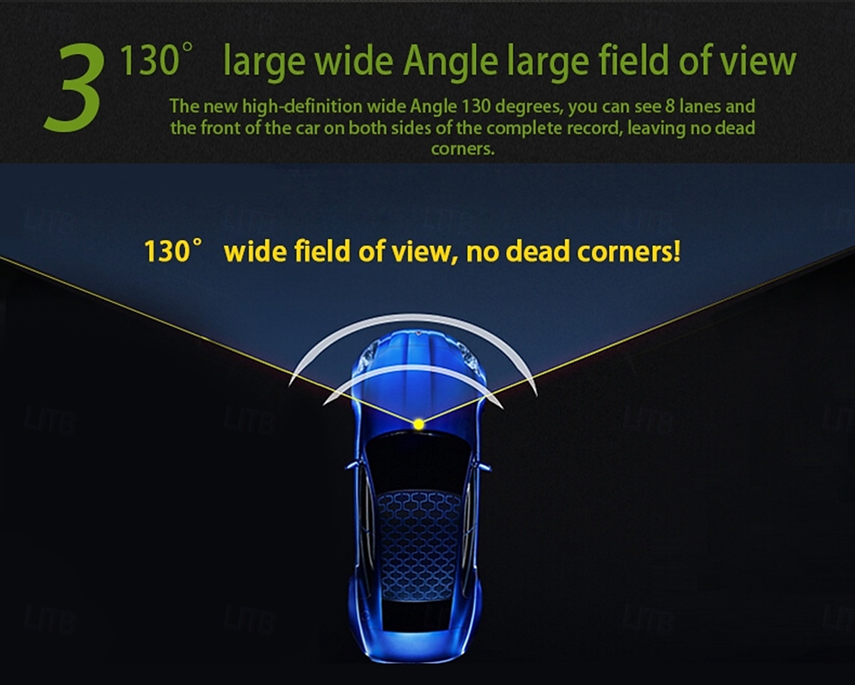 2025年 K3 1080p 新デザイン / HD / 360°監視 車のDVR １５０度 広角の 2 インチ IPS ダッシュカム ととも​​に WIFI / ナイトビジョン / エンドレスレコーディング 4 赤外線LED カーレコーダー  コレクション – $67.99 –P6