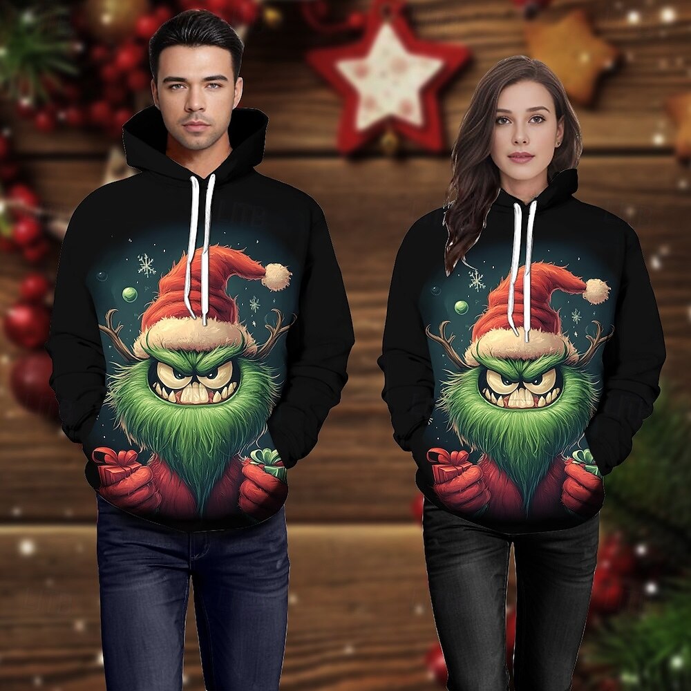 3d christmas hoodies clearance