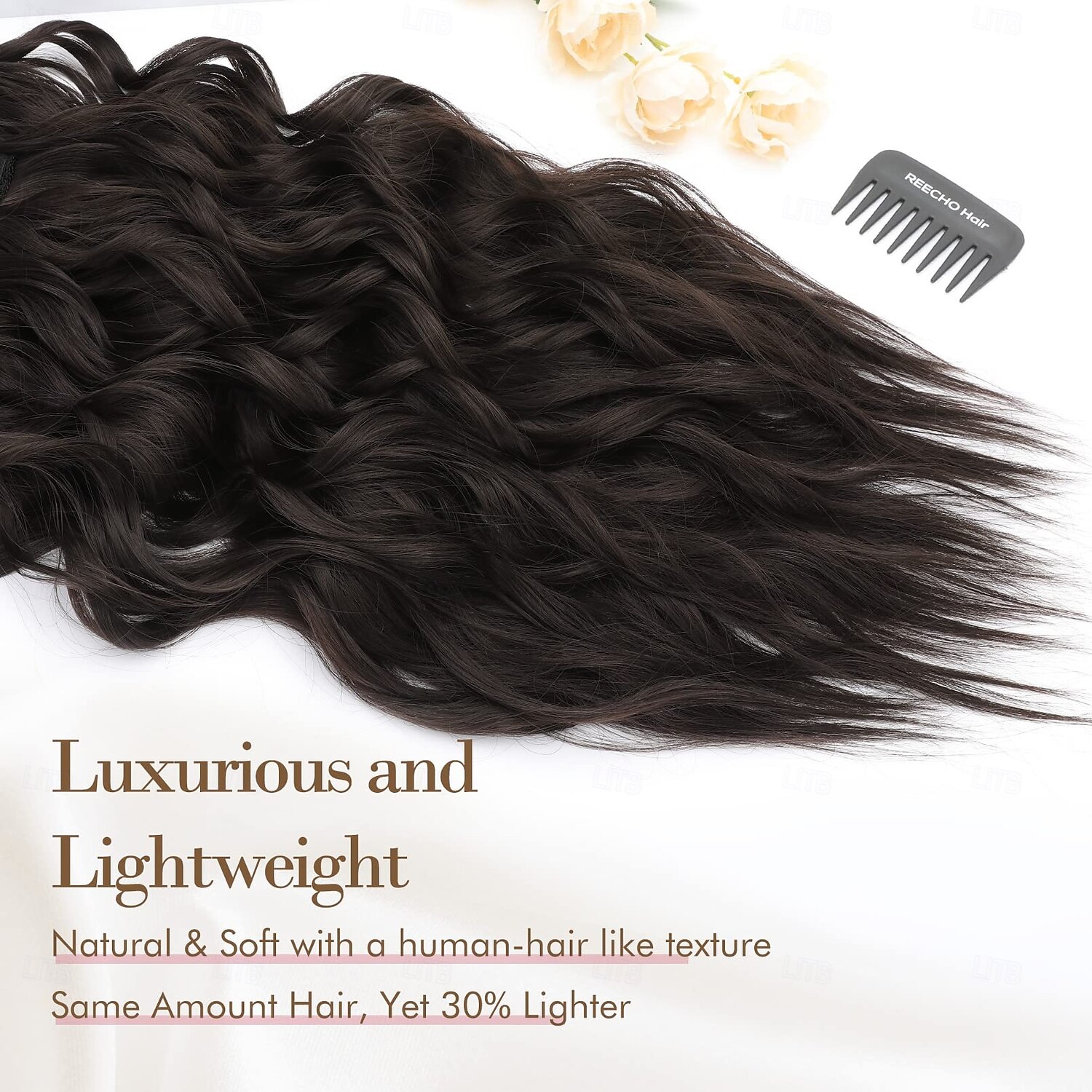 Hair Extensions, 4PCS Clip in Hair Extensions Natural Soft Synthetic Hairpieces for Women 2025 - $18.49 –P8
