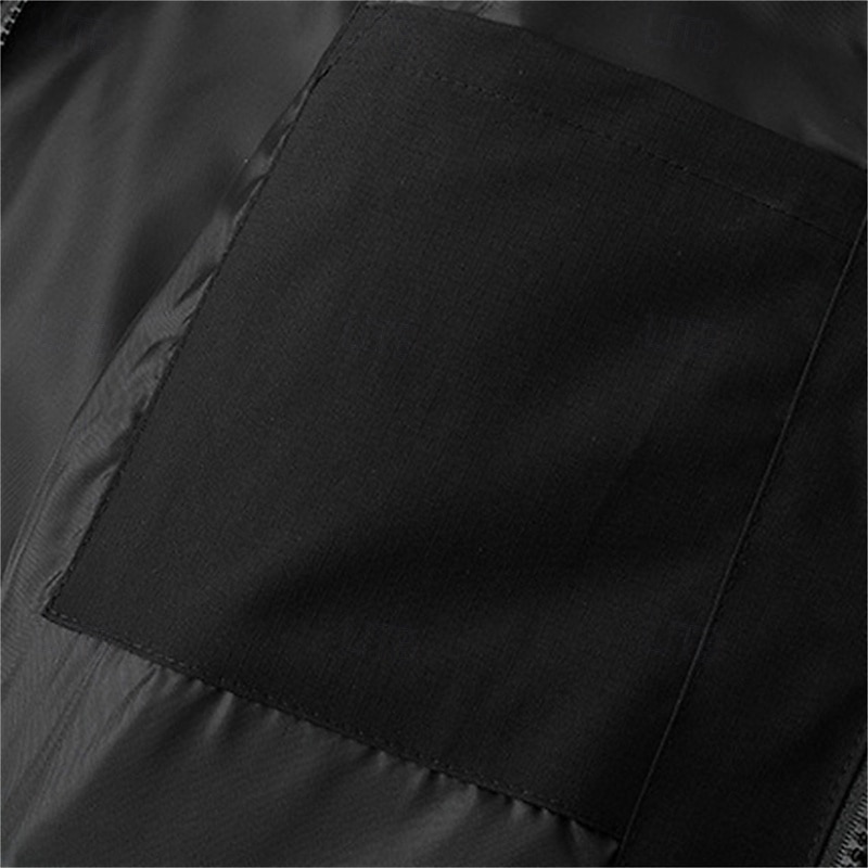 Pánské Puffer Vesta Vesta s kapucí Vesta Prošívaná vesta Denní Rande Dovolená Módní Na běžné nošení Podzim zima Kapsy Polyester Zahřívací Pohodlné Pevná barva Zip Kapuce Běžný Černá Hnědá Armádn 2025 - $50.99 –P8