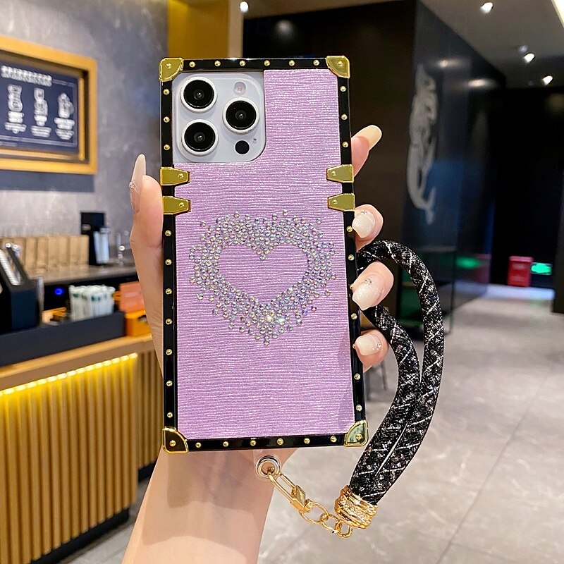 teléfono Funda Para iPhone 16 Pro Max Plus iPhone 15 Pro Max Plus iPhone 14 13 12 11 Pro Max Plus iPhone 14 Pro Max iPhone 13 12 11 Pro Max Funda Trasera con correa de muñeca Antigolpes Retro TPU 2025 - $17.99 –P15