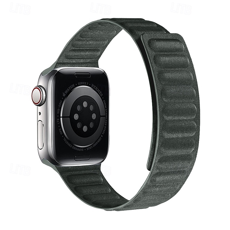 Loop Solo Compatível com Pulseira Apple Watch 38mm 40mm 41mm 42mm 44mm 45mm 49mm Fecho Magnético Ajustável Silicone pulseira de substituição para iwatch Ultra 2 Series 9 8 7 SE 6 5 4 3 2 1 de 2025 por $19.99 –P4