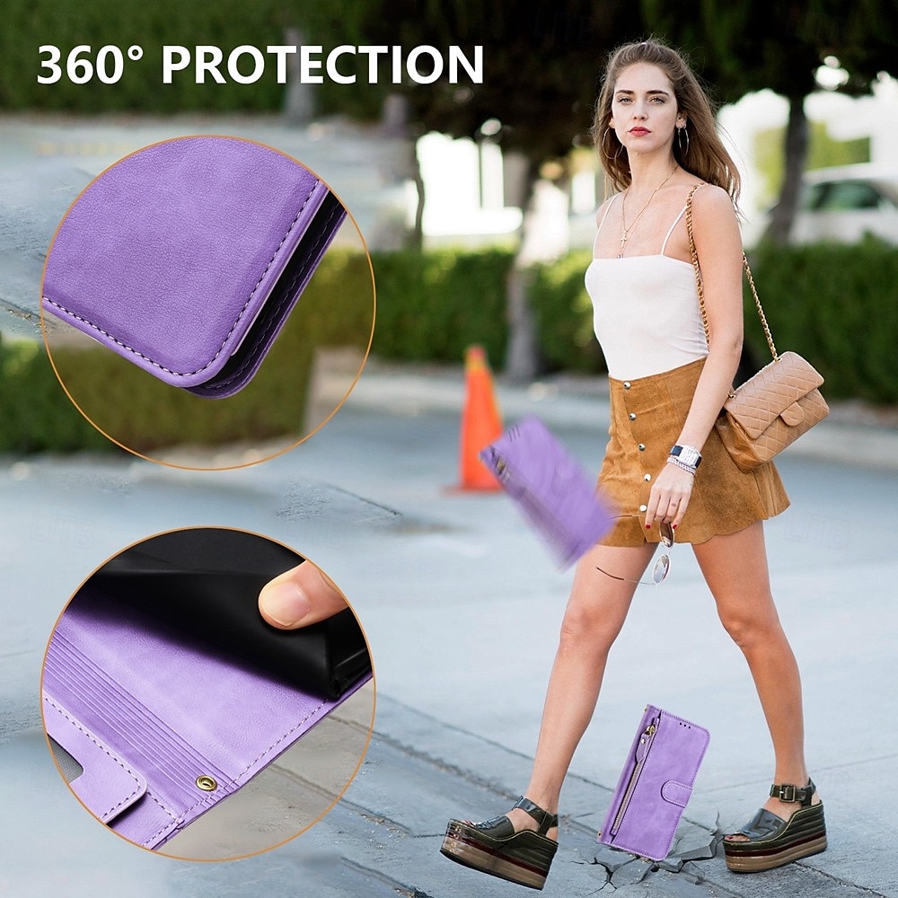 telefoon hoesje Voor Google Pixel 9 Pro Pixel 9 Pro XL Pixel 8 Pro Pixel 8 Pixel 9 Pixel 7 Pixel 7 Pro Pixel 6 Pixel 6 Pro Wallet Card Case met standaard Rits Volledig lichaamsbeschermend Retro TPU 2025 - $18.99 –P2