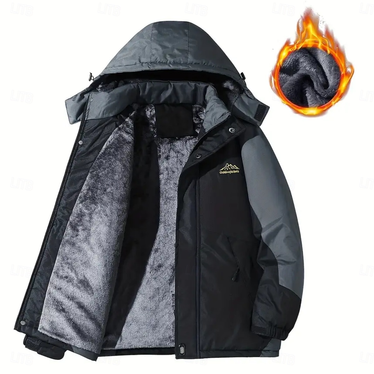 Homme Veste d'extérieur Manteau d'hiver Veste d'Hiver Zippé Poche Polyester Poche Extérieur Casual Quotidien Normal Mode Décontractées Chaud Coupe Vent Hiver Plein Noir Rouge Bleu Roi Bleu ciel de 2026 ? $66.99 –P4