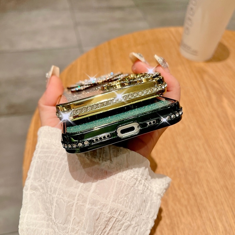 telefon Etui Til iPhone 16 15 14 Pro Max Plus iPhone 13 12 11 Pro Max Bakdeksel Bling Glitter Shiny Støtsikker Kontor / Bedrift TPU 2025 - $15.99 –P7