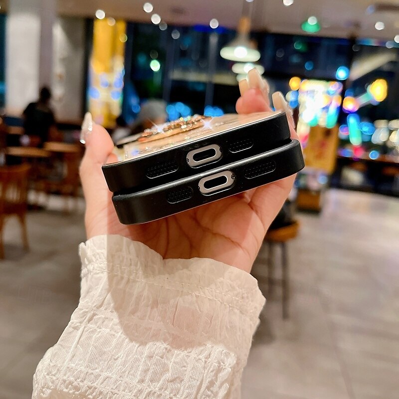 Phone Case For iPhone 16 Pro Max Plus iPhone 15 Pro Max Plus iPhone 14 13 12 11 Pro Max Plus iPhone 14 Pro Max iPhone 13 12 11 Pro Max Back Cover with Stand Holder with Wrist Strap Shockproof Retro 2025 - €17.36 –P5