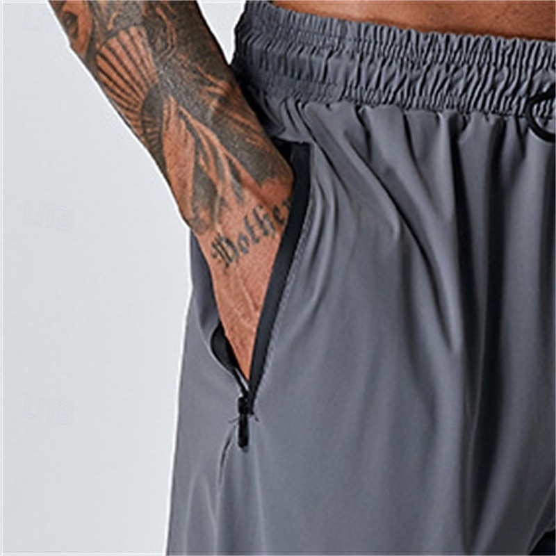 Bărbați Pantaloni Sport Παντελόνια Τρεξίματος Pantaloni de Alergat Cordon Curea elastică Buzunar cu Fermoar Pantaloni Interior În aer liber Sporturi & Exterior Primăvară Toamnă Uscare rapidă Ușor 2026 - $28.99 –P11