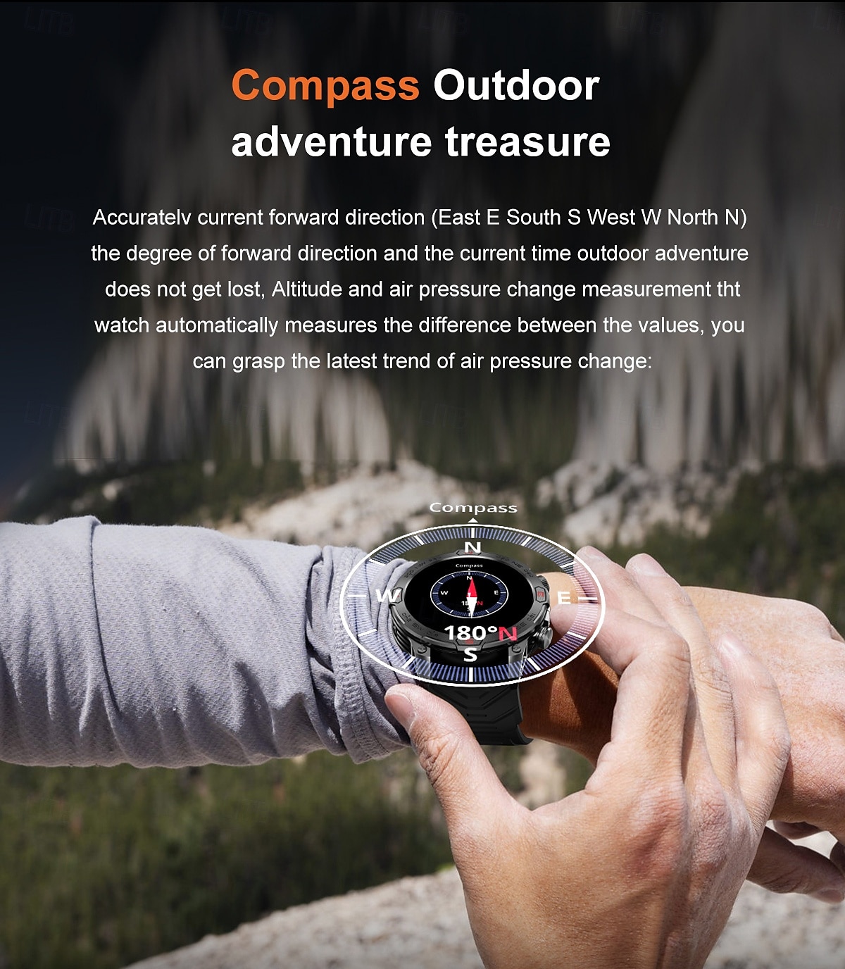 KC86 Smart Watch 1.43 AMOLED Screen 1ATM Waterproof Compass Altitude Barometer LED Flashlight Sports Watch 2025 - $61.99 –P14