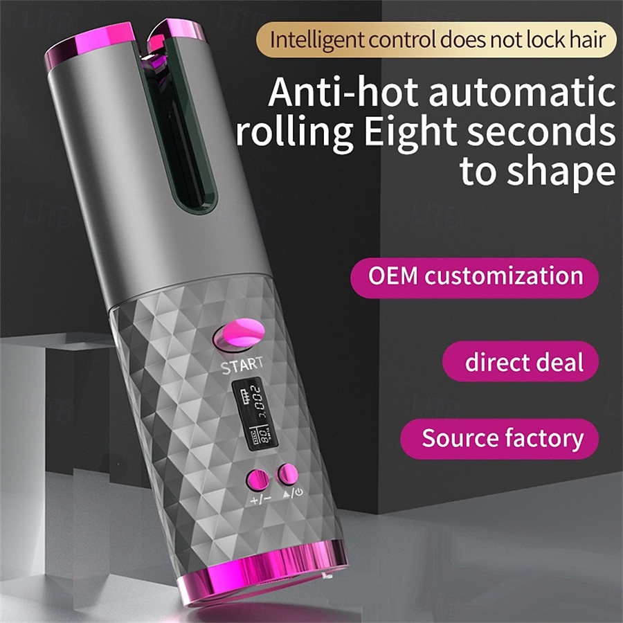 Wireless Automatic Hair Curlers Rechargeable Automatic Hair Curlers Adjustable Temperature and Timer Portable Wireless Hair Styling Tools Mother's Day Gifts Women's Gifts 2025 - $31.99 –P10