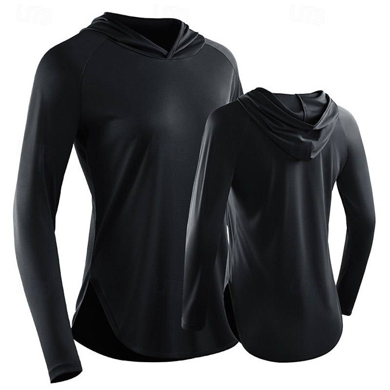 Mulheres Camiseta de Corrida Manga Longa Camiseta Casual Roupa Esportiva Outono Respirável Secagem Rápida Treino de Ginástica Corrida Caminhada Roupa de esporte Roupas Esportivas Cor Sólida Preto de 2025 por $21.99 –P7