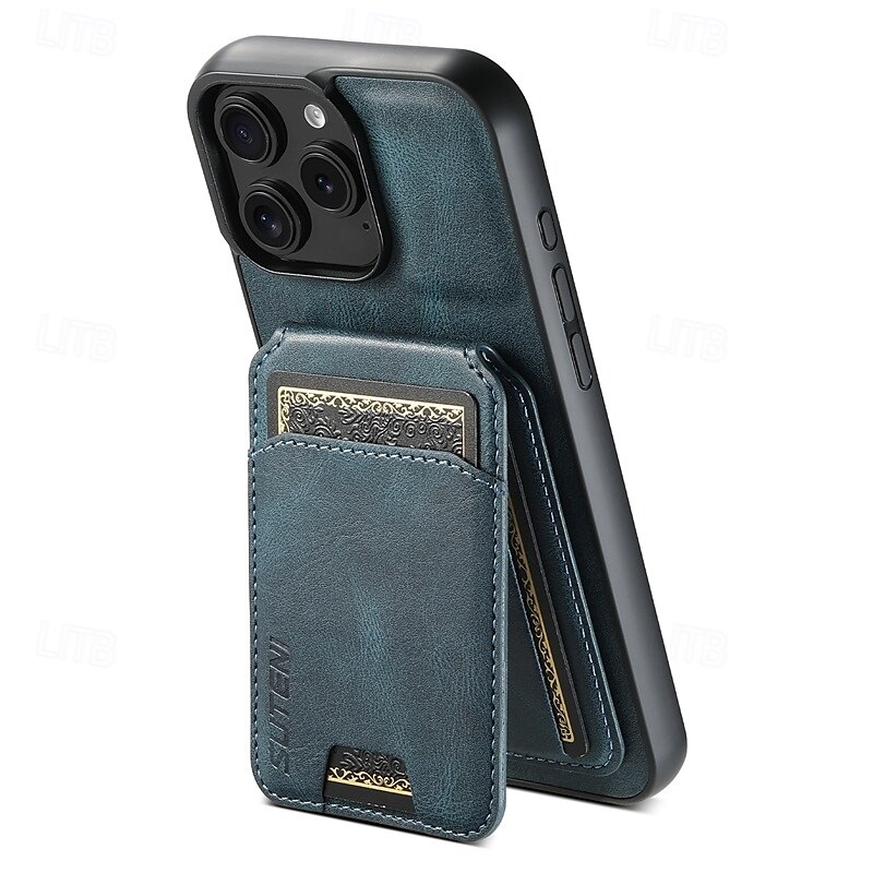 2025年 電話 ケース 用途 iPhone 16 Pro Max プラス iPhone 15 プロマックスプラス iPhone 14 13 12 11 Pro Max Plus iPhone 14 Pro Max iPhone 13 12 11 Pro Max バックカバー スタンド付き 磁石バックル カード挿入口 レトロ風 TPU PC PUレザー  コレクション – $21.99 –P5