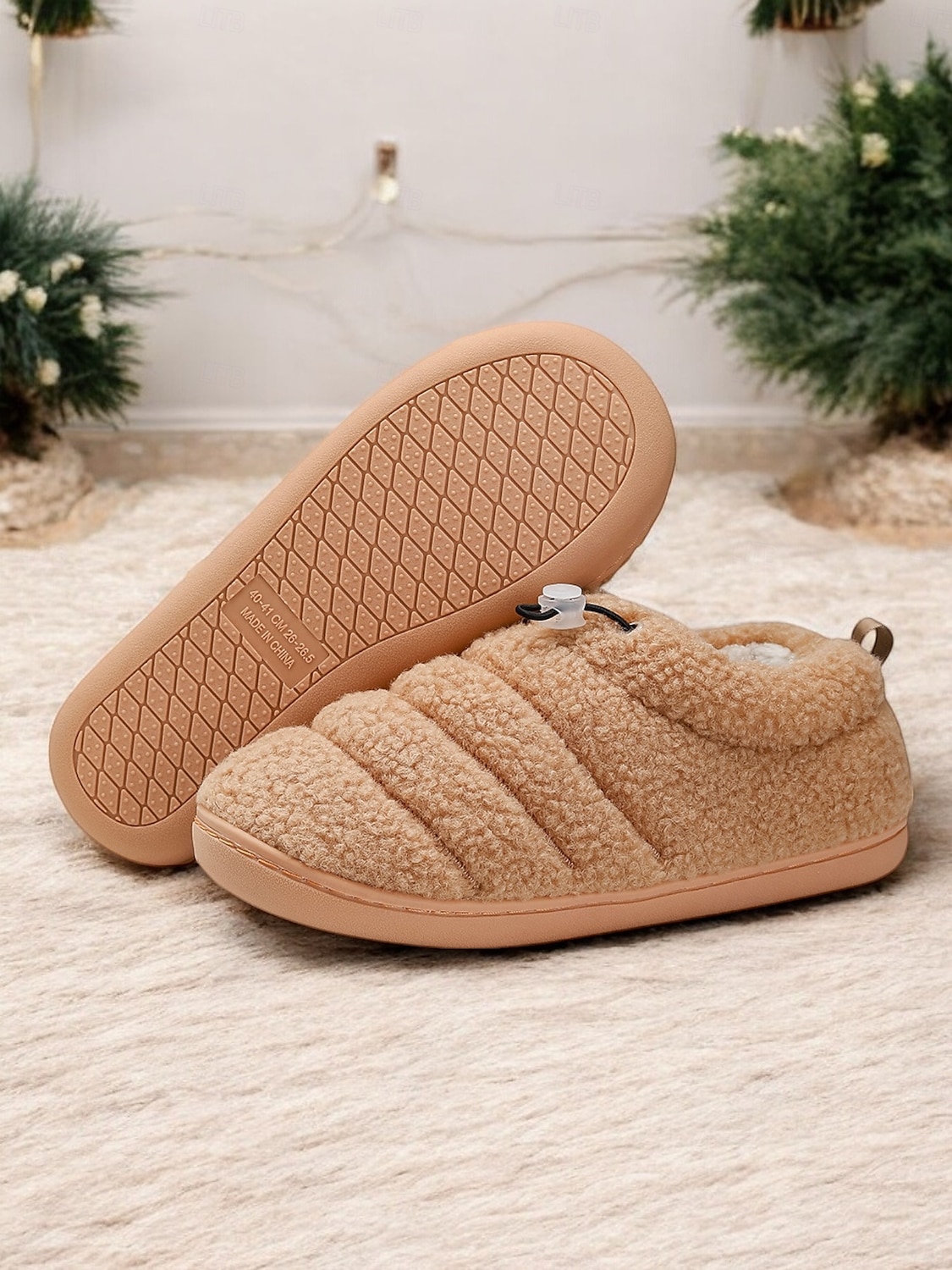 Cozy Fleece Lined Indoor Slippers with Non-Slip Sole – Warm Plush Home Shoes for Women 2025 - $19.99 –P4