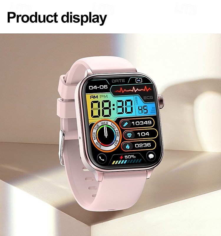 ET570 Smart Watch ECG Bluetooth Call AI Voice SOS Non-invasive Blood Glucose Health Monitor 1.96inch Sport Smartwatch 2025 - $51.99 –P19
