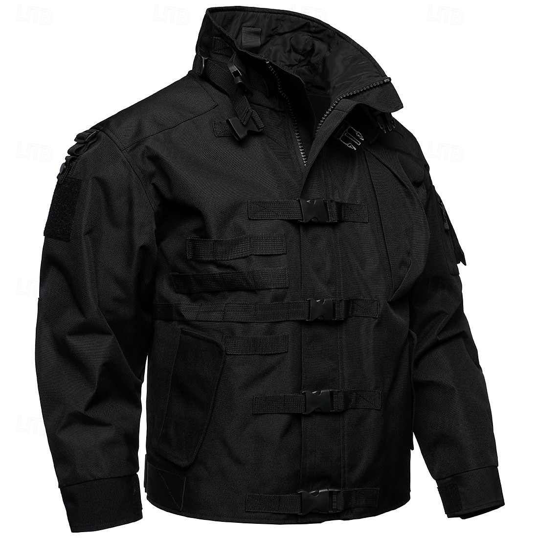 Men's Military Jacket Hiking Jacket Tactical Jacket Sports Outdoor Camping & Hiking Waterproof Windbreaker Zipper Pocket Winter Spring &  Fall Solid Color Active Sports & Outdoors Hooded Regular 2025 - $113.99 –P9