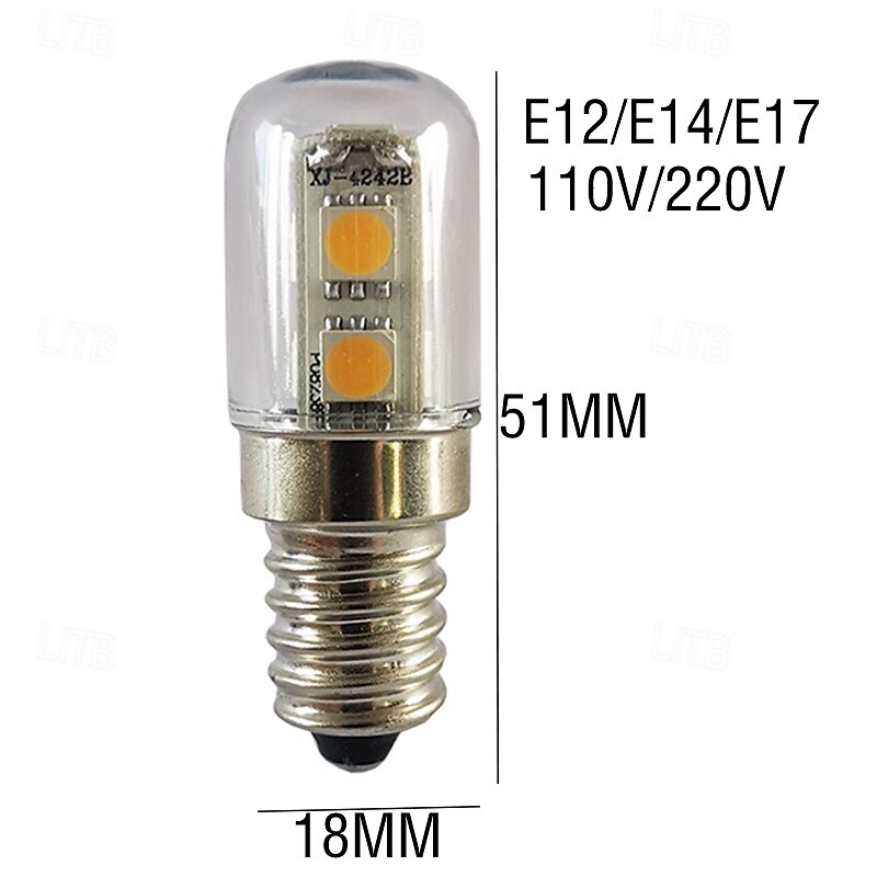 1W LED Corn Lights, 80 lm E17 T7 LED Bulbs, SMD 5050 Warm White & White Available in Home Use 1/5/10 Packs 2025 - $6.99 –P1