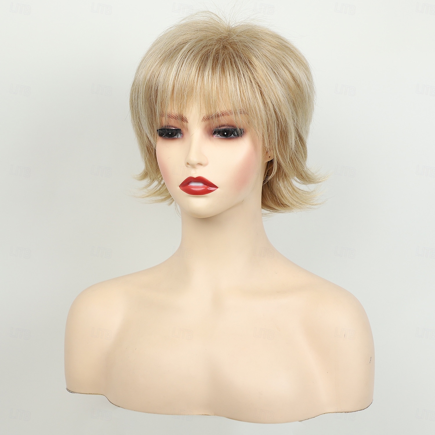 krótkie blond peruki dla kobiet peruka bob naturalna prosta peruka boczna część włosów na co dzień impreza cosplay 2025 - $20.99 –P3