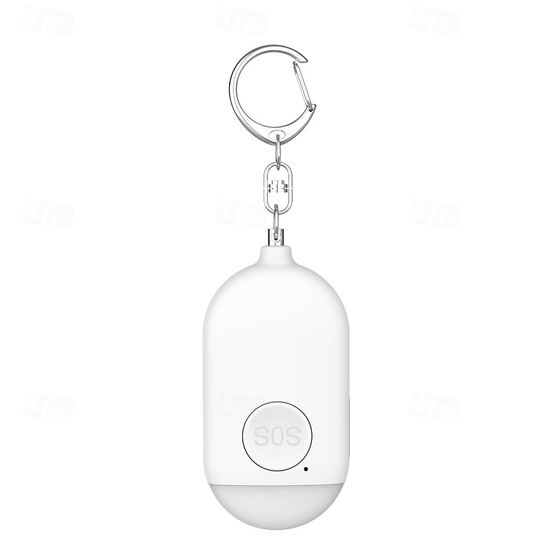 Pequeño llavero de autodefensa con sirena y luz LED SOS recargable de 120 dB que ayuda a los ancianos &Niños Emergencias Ancianos Personas mayores Pacientes discapacitados 2025 - $19.99 –P10