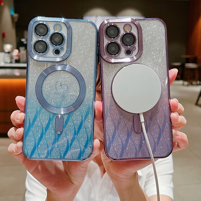 2025年 電話 ケース 用途 iPhone 16 Pro Max プラス iPhone 15 プロマックスプラス iPhone 14 13 12 11 Pro Max Plus iPhone 14 Pro Max iPhone 13 12 11 Pro Max バックカバー 磁石バックル ワイヤレス充電をサポート 耐衝撃 レトロ風 TPU アクリル  コレクション – $16.99 –P12