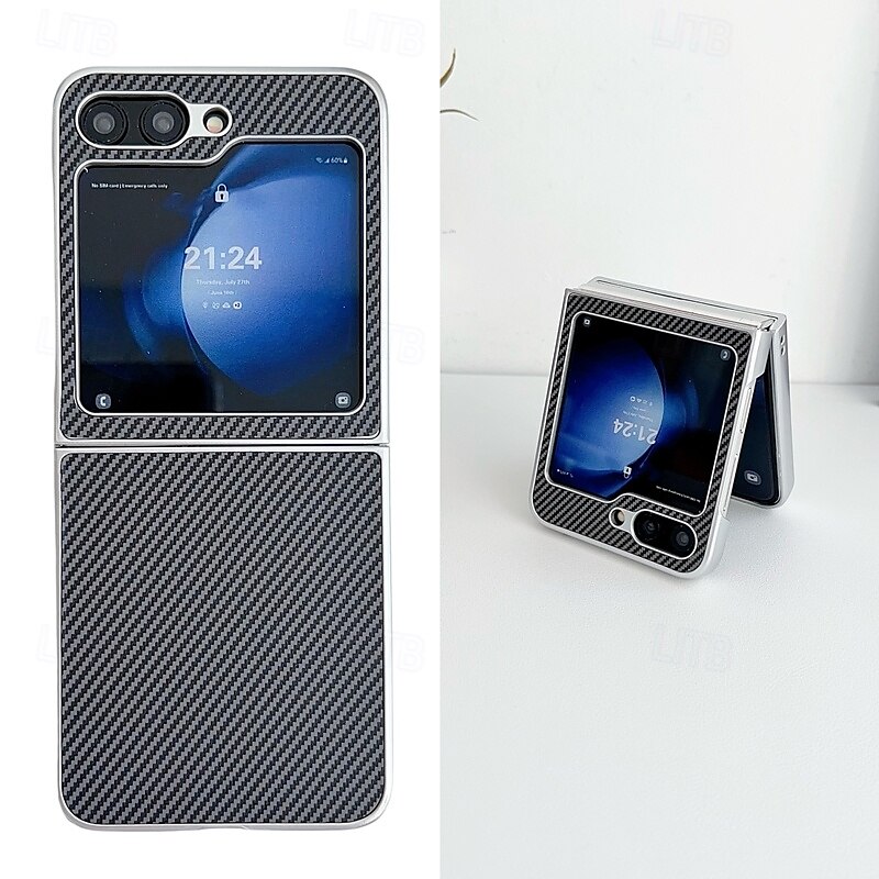 Phone Case For Samsung Galaxy Z Flip 7 Z Flip 6 Z Flip 5 Z Flip 4 Z Flip 3 Back Cover Shockproof Retro TPU PU Leather 2025 - $13.99 –P19