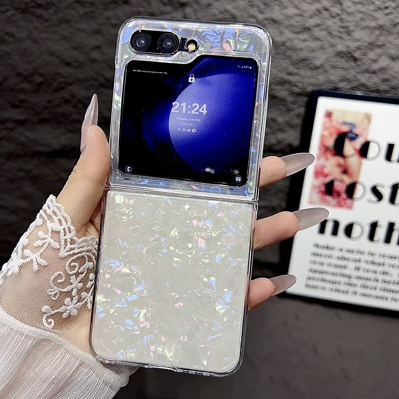 2025年 電話 ケース 用途 サムスンのギャラクシー Zフリップ6 Z Flip 5 Z Flip 4 Z Flip 3 バックカバー 耐衝撃 レトロ風 PC コレクション – $13.99 –P3