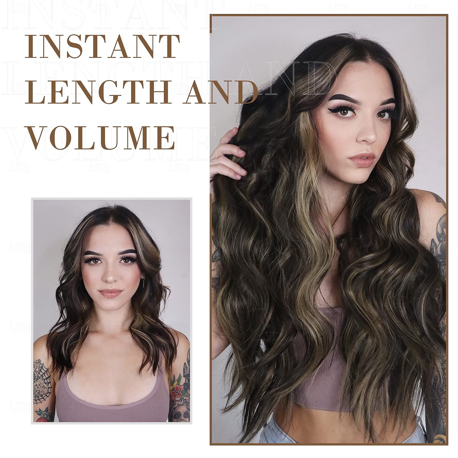 Hair Extensions, 4PCS Clip in Hair Extensions Natural Soft Synthetic Hairpieces for Women 2025 - $18.49 –P9