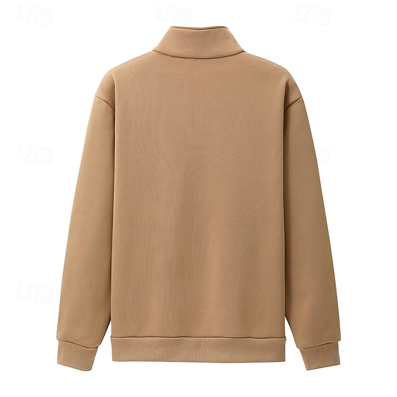 Per uomo Maglia Felpa con zip corta Nero Rosso Blu Cachi Mezza zip Renna Stampato Natale Quotidiano Ferie Poliestere Streetwear Casual Bavarese Autunno & Inverno Abbigliamento Felpe con cappuccio del 2025 a $30.99 –P2