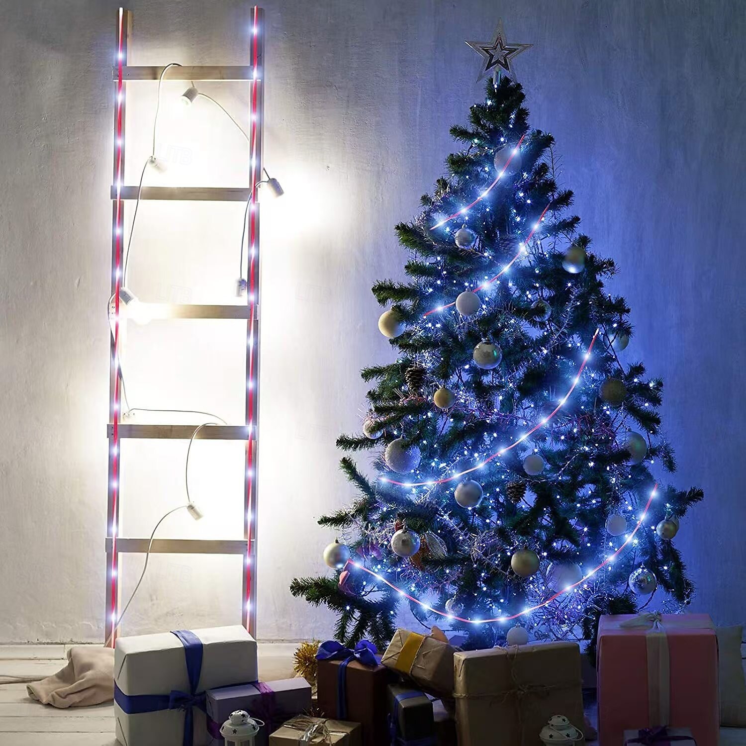 Remote Control USB Candy Color Peppermint Tube Christmas String Lights, 5m 50 LEDs - 8 Modes Waterproof Indoor/Outdoor Holiday Decoration for Tree, Garden, New Year Party 2025 - $17.49 –P6