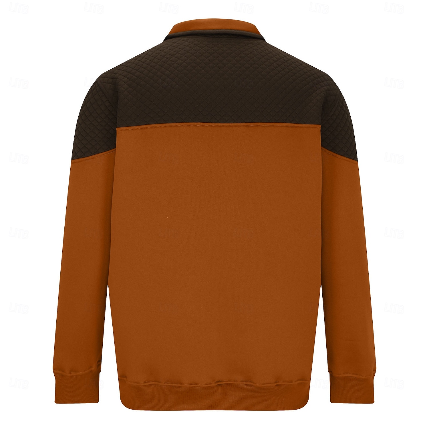 Per uomo Felpa a nido d'ape Maglione Felpa con cerniera a un quarto Nero Verde militare Blu marino Cachi Grigio chiaro Colletto Mao mezza cerniera Color Block Tasche Color Block Ufficio Sportivo del 2025 a $27.99 –P2
