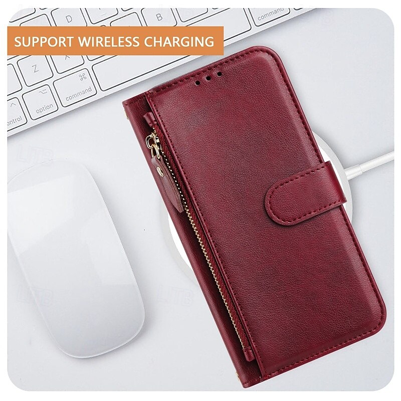 Phone Case For iPhone 16 Pro Max Plus iPhone 15 Pro Max Plus iPhone 14 13 12 11 Pro Max Plus iPhone 14 Pro Max iPhone 13 12 11 Pro Max Back Cover with Stand Holder Zipper Support Wireless Charging 2025 - $21.99 –P11