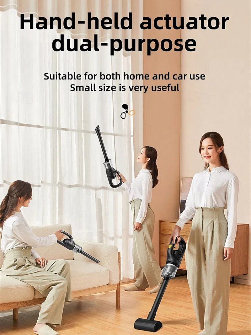 Wireless Charging Vacuum Cleaner Portable Household Car Use Strong Suction High Power Vacuum Cleaner 2025 - $33.99 –P3
