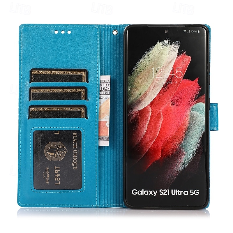 2025年 電話 ケース 用途 S24 S23 S22 S21 Ultra Plus S21 FE A55 A35 A25 A15 5G A54 A34 A14 A72 A52 A42 A32 A22 A12 A02 A71 A51 A31 S20プラス S20ウルトラ S20 A53 A33 A23 A13 フリップカバー スタンド付き リストストラップ付き カード挿入口 レトロ風 TPU PUレザー コレクション – $14.99 –P5