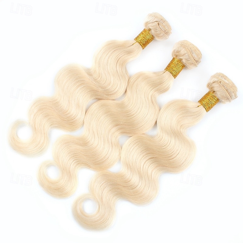 cheveux humains brésiliens 613# cheveux blonds bundle body wave 3 bundle 10-28 pouces de 2025 ? $190.99 –P3