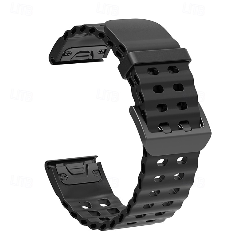 Watch Band for Garmin Fenix 8 47mm 51mm 7X 6 6X Pro Epix Pro Instinct 2X Approach S70 S62 S60 Forerunner 955 945 Epix Marq Descent Quatix 22mm 26mm Silicone Replacement Strap Quick Fit Adjustable 2025 - $16.99 –P1