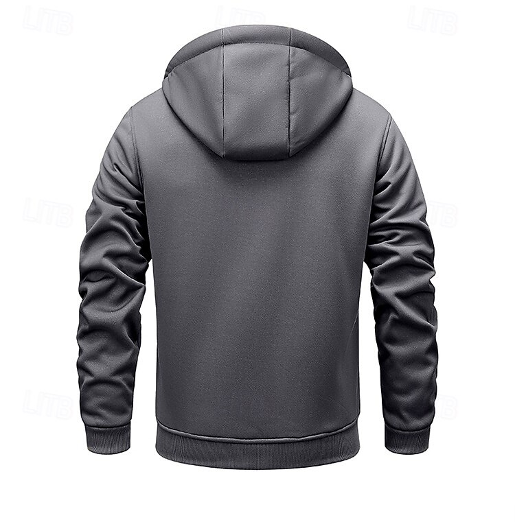 Homens Full Zip Hoodie Moletom com zíper Fuzzy Sherpa Casaco de lã Moletom de lã Amarelo Verde Tropa Cáqui Cinzento Escuro Com Capuz Tecido Zip Up Zíper Bolsos Desportos e Ar livre Diário Final de de 2025 por $38.99 –P14