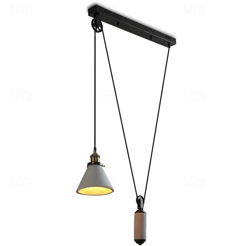 Vintage Edison Ceiling Pendant Light Height Adjustable Cable E27