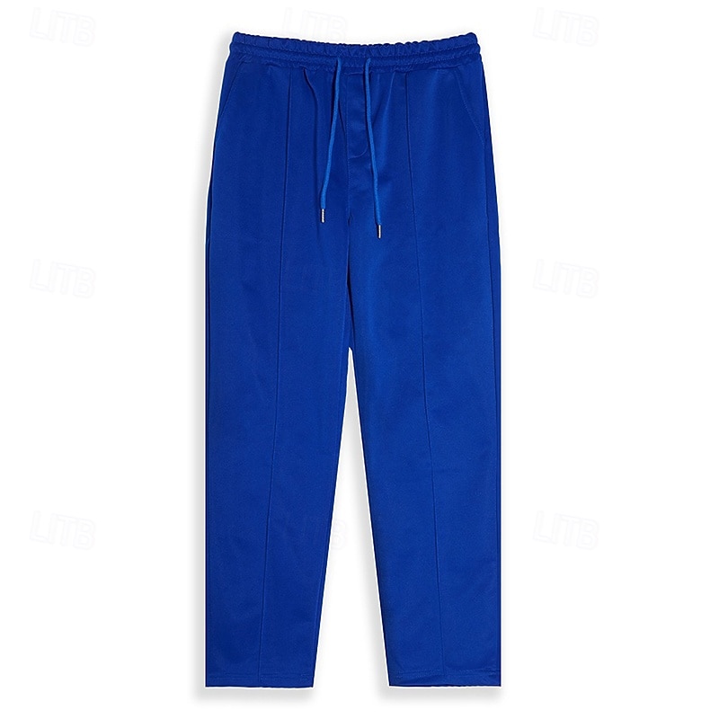 Hombre Pantalones de lana Pantalones de Deporte Pantalones Pantalones anchos Correa Cintura elástica Plisado Plano Comodidad Templado Longitud total Hogar Casual Diario Deportes Moda Negro Blanco 2026 - $20.99 –P1
