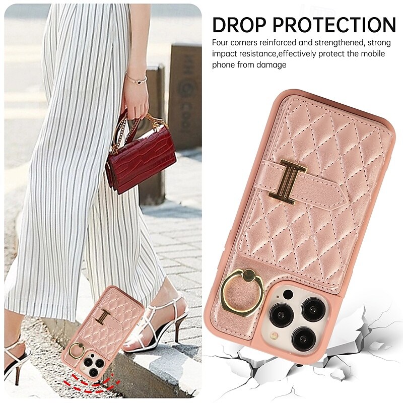 Phone Case For iPhone 16 Pro Max Plus iPhone 15 Pro Max Plus iPhone 14 13 12 11 Pro Max Plus iPhone 14 Pro Max iPhone 13 12 11 Pro Max Back Cover with Stand Holder with Lanyard with Wrist Strap Retro 2025 - $20.99 –P16