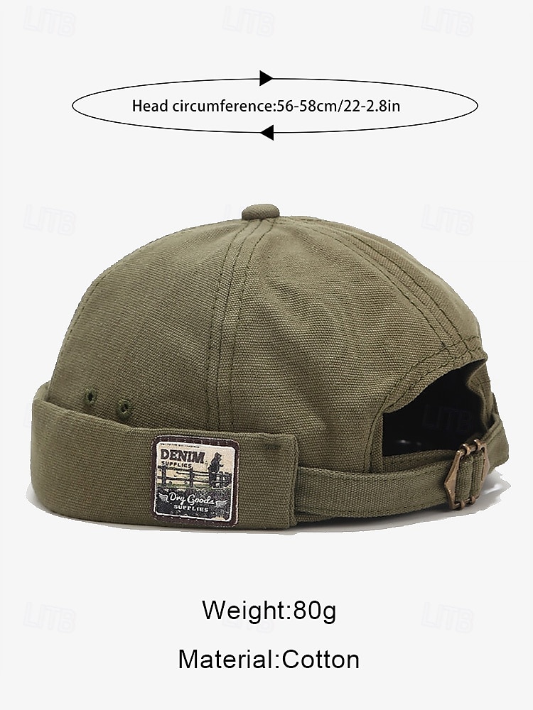 Men's Vintage Rolled Cuff Beanie Caps – Adjustable Brimless Hats in Multiple Colors for Casual and Streetwear Style 2025 - $14.99 –P6