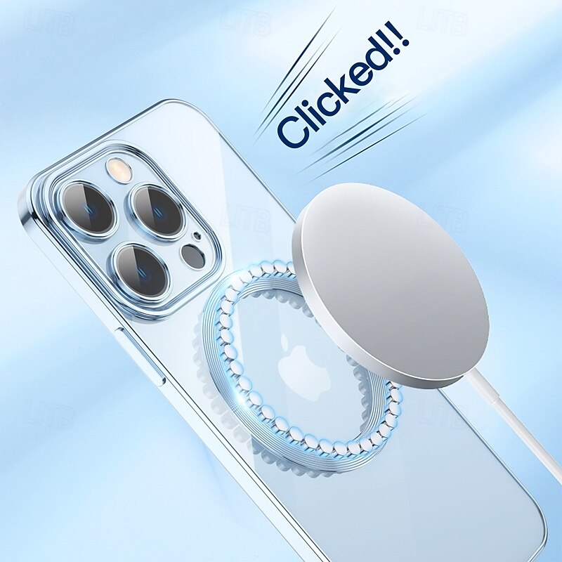 telefoon hoesje Voor iPhone 16 15 14 Pro Max Plus iPhone 13 12 11 Pro Max Achterkant Magnetisch Ondersteuning draadloos opladen Schokbestendig Retro TPU Overtrekken 2025 - $13.99 –P1